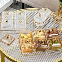 Gambar SH3VA. 6pcs/set Snack Tray Snack Bowl Tempat Saji Snack Cemilan Kotak Makanan Toples Lebaran Set - Golden-4PC dari SH3VA undefined 3 Tokopedia