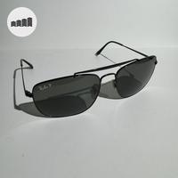 Gambar Kacamata Hitam Sunglasses Pria Original Rayban Ray-Ban The Colonel RB 3560 002/58 Polished Black with G-15 Green Polarized Lens ukuran: 61-17-145 bekas / second / seken dari Hadin’s Heritage undefined 1 Tokopedia