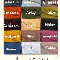 Gambar Hijab ( 100 rb dapt 10 pcs )bergo hamidah size M label akrilik gold menutup dada cantik lembut jersey premium muslim Hitam Navy Pink Putih instan hijab nyaman dipakai hanya boleh dicuci dengan tangan Kerudung Pita Syari Khimar Crepe Santai Panjang - Random, Size M dari WULE STORE undefined 5 Tokopedia