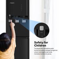 Gambar AQUA Elektronik AWD-612BE Water Dispenser Bottom Loading - Child lock - Easy loading system - LED Indicator - Low Watt - 3 faucets (Hot, Normal, Cool) - Good Material & durable - Stylish Design - Semi Conductor Cooling Termurah Ready Terbaik - Default dari MERSENERY- undefined 1 Tokopedia