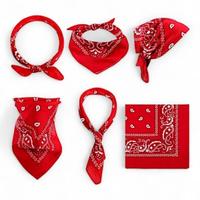 Gambar Bandana Masker Slayer Multifungsi Syal Sapu Tangan Motif Batik paisley 53cm x 53cm - Merah dari M socks undefined 2 Tokopedia