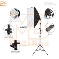 Gambar Paket Softbox Lighting Double Lampu Studio Foto A1 Single Socket Light Reflektor Cahaya Studio - Softbox 60x60 dari Lumi lighting undefined 2 Tokopedia