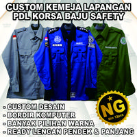 Gambar CUSTOM KEMEJA LAPANGAN BAJU SAFETY K3 SATUAN MAUPUN GROSIR AZURA KONVEKSI JOGJA STD - Tmbhan uk JUMBO, S,M,L,XL Pendek dari azura.indonesia undefined 2 Tokopedia