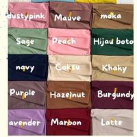 Gambar Hijab ( 100 rb dapt 10 pcs )bergo hamidah size M label akrilik gold menutup dada cantik lembut jersey premium muslim Hitam Navy Pink Putih instan hijab nyaman dipakai hanya boleh dicuci dengan tangan Kerudung Pita Syari Khimar Crepe Santai Panjang - Random, Size M dari WULE STORE undefined 4 Tokopedia