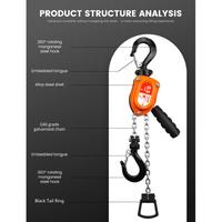 Gambar Mini Lever Block Hoist 500 kg x 1.5 meter / Lever Takel Katrol 0.5 ton x 1.5 meter dari Hydromarket Indonesia undefined 5 Tokopedia