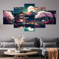Gambar AINUN.....WALLDECOR HIASAN DINDING PAJANGAN RUANG TAMU MOTIF PEMANDANGAN 1SET 5PICIS/HIASAN DINGDING DEKORASI RUMAH POSTER KAYU MDF - L01, 1SET 5PICS dari CARD STUR undefined 4 Tokopedia