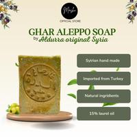 Gambar NEW Sabun Aleppo Asli Syria | Natural Olive Oil dengan Laurel 15% | Ghar Soap | Anti Jerawat˜Exim˜Gatal˜Melembabkan 1 pcs | Imported Türkiye dari Rinae Beauty undefined 3 Tokopedia