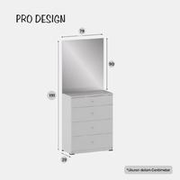 Gambar meja rias drawer ykads prodesign - white dari ryrafurniture_NEW undefined 4 Tokopedia