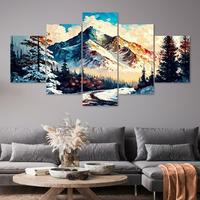 Gambar AINUN.....WALLDECOR HIASAN DINDING PAJANGAN RUANG TAMU MOTIF PEMANDANGAN 1SET 5PICIS/HIASAN DINGDING DEKORASI RUMAH POSTER KAYU MDF - L01, 1SET 5PICS dari CARD STUR undefined 1 Tokopedia