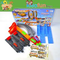 Gambar Track Racing Cars McQueen Mainan Anak Mobil Balap Seluncuran 3 Jalur Launcher Lintasan Hotwheels - 1 Jalur 3 Loop dari Cecemu Store undefined 3 Tokopedia