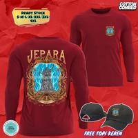 Gambar KAOS DISTRO PRIA WANITA JEPARA BUMI PERTIWI KEREN TRENDY BAHAN KATUN COMBAD FREE TOPI HITAM - Navy, S LGN PENDEK dari GYORI CLOTH undefined 3 Tokopedia