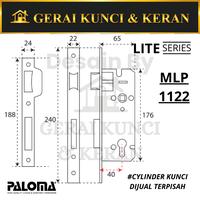 Gambar Paloma Body Slot Kunci MLP 1122 LITE Swing 40MM Stainless Mortise Lock dari Gerai Kunci dan Keran undefined 3 Tokopedia