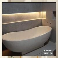 Gambar Bathtub Terrazzo Model Lengkung Nuansa Bali - 100cm dari exoticterazo undefined 2 Tokopedia