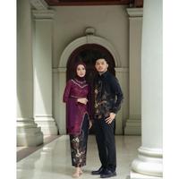 Gambar Terlaris Tersedia Jumbo Batik Couple Kebaya Hana Kebaya Modern Kebaya Wisuda Lamaran Baju Tunangan Hapy shoping - Kemeja (MARON), M dari HijraaWayy undefined 3 Tokopedia
