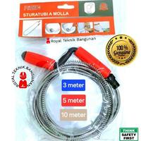 Gambar Kawat Pembersih Saluran Pipa Mampet 3 - 5 - 10 Meter / Sodokan Anti Sumbat Air Toilet Pipe Cleaner Baru - 3 meter dari kamallu undefined 2 Tokopedia