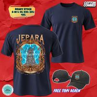 Gambar KAOS DISTRO PRIA WANITA JEPARA BUMI PERTIWI KEREN TRENDY BAHAN KATUN COMBAD FREE TOPI HITAM - Navy, S LGN PENDEK dari GYORI CLOTH undefined 2 Tokopedia