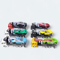 Gambar PROMO MAINAN DIE CAST METAL TRUCK DEREK + MOBIL SPORT PULL BACK 2211-13 HARGA MURAH - Tanpa Bubble dari Choco alnisa undefined 3 Tokopedia