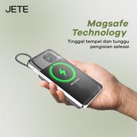 Gambar 【Sertifikat CCC】JETE A15 Powerbank Wireless Magnetic Magsafe 10000mAh 22.5W Fast Charging Built in Kabel Type C Power Bank Android iPhone - Dark Grey dari Doran Gadget Store undefined 5 Tokopedia
