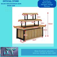 Gambar DOF Rak Model Tingkat Display Toko 4 Pintu Buka Tutup Besi Hollow Galvanis Tebal 1mm Cat Duco Anti Karat Clear Anti Gores Multiplek Tebal 15mm Lapisan Tacosheet Bisa Custom Ukuran Warna Model & Lain-Lain dari DCI FURNITURE undefined 2 Tokopedia