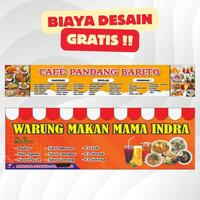 Gambar Cetak spanduk/banner warung makan/spanduk toko/cetak spanduk gratis desain - 60 CM X 80 Cm, LEBIHKAN SISI dari Sentra Belanja ID undefined 2 Tokopedia