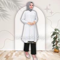 Gambar Tunik Polos Viscose Jumbo Putih - 6L dari Lintangsaula undefined 1 Tokopedia