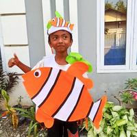 Gambar TERMURAH Kostum ikan Nemo Besar Lucu Karnaval Pentas Seni free topi - SD dari MAJIDIN CELL undefined 5 Tokopedia