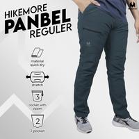 Gambar Hikemore Celana Hiking Running Quick Dry Pria Wanita  Sport Pants Panbel Reguler Original Bahan Quick Dry Semi Stretch - BLACK , M dari Riung Adventure undefined 1 Tokopedia