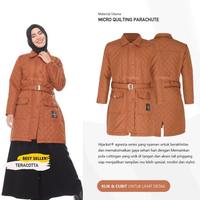 Gambar Hijacket Agnesia Jaket Umroh Wanita Muslimah Hijaber Musim Dinging Panjang Syari Adem - Maroon, XXL dari Citata Busana undefined 5 Tokopedia