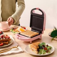 Gambar Breakfast Sandwich Maker Pemanggang Roti Toaster Panggangan Roti Bakar Listrik Alat Panggang Roti Sandwich Hot - Merah Muda dari EVBUY undefined 5 Tokopedia