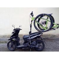 Gambar Aksesoris Sepeda - Carrier Bike Bracket Loading Sepeda Di Sepeda Motor dari Dirgan&#39;tara undefined 2 Tokopedia