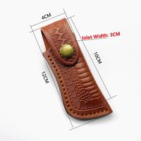 Gambar 2pcs/lot Folding Knife Cow Leather Sheath Scabbard Pliers Tool Knives Cowhide Storage Bag Case Cover Holder Portable dari Sustainstep undefined 5 Tokopedia