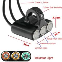 Gambar Aksesoris Switch Tombol Saklar Lampu Strobo Klakson Motor Universal dari Dirgan&#39;tara undefined 4 Tokopedia
