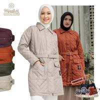 Gambar Hijacket Agnesia Jaket Umroh Wanita Muslimah Hijaber Musim Dinging Panjang Syari Adem - Maroon, XXL dari Citata Busana undefined 1 Tokopedia