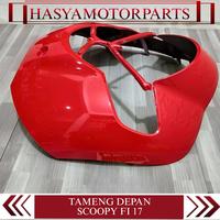 Gambar Cover Body Halus Panel Tameng Depan Scoopy Fi Esp Led New Ban Donat K93 2017-2020 Warna Merah Glossy dari HasyaMotorParts undefined 2 Tokopedia