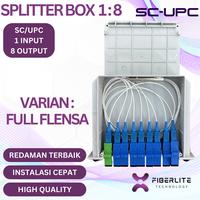 Gambar Splitter Box 1:8 1 : 8 SC UPC SC/UPC Fiber Optik Passive PLC Splitter Box Pasif Splitter Box FO Full Flensa - FULL FLENSA dari FiberLite Technology undefined 1 Tokopedia