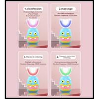 Gambar Sikat Gigi Elektrik Anak, Smart Electric Toothbrush U-Shape Automatic Terlaris|Best Seller - Merah Muda dari MUSTIKAPEDIA undefined 2 Tokopedia