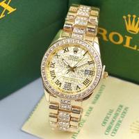 Gambar READY LAGI Jam Tangan Wanita Rolex Rantai Diamond Free Box Rolex & Baterai M412 - Rose List Merah dari cavenfury undefined 1 Tokopedia