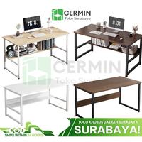 Gambar [Surabaya Express] Meja Belajar 120cm Meja Kantor Meja Komputer Meja Kamar Tidur Sederhana Meja Rias Meja Kerja Meja Murah - Kursi/Putih dari Yan Jaya Indo undefined 1 Tokopedia