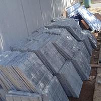 Gambar Batu alam andesit bakar motip kotak-kotak dengan nat 1cm 30x30 dan tebal 2cm harga 1m² murah dari tb afra jaya undefined 4 Tokopedia