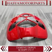 Gambar Cover Body Halus Panel Tameng Depan Scoopy Fi Esp Led New Ban Donat K93 2017-2020 Warna Merah Glossy dari HasyaMotorParts undefined 1 Tokopedia
