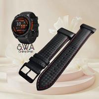 Gambar Strap Leather Kulit Carbon Cabon Style Genuine Asli Quick Fit Quickfit Easy Release Watch Band Garmin Fenix 8 51mm 7x 6x 5x Solar Pro Sapphire Amoled D2 Charlie Delta Bravo Marq Instinct 2x Epix Pro 51mm Approach Forerunner djsjn Black Jam - Black Red, 22mm Quickfit dari SmartWatchAcc undefined 1 Tokopedia