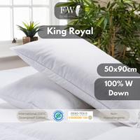 Gambar Bantal Hotel Bulu Angsa Asli FEATHER WORLD King Size Royal 70% White Down Sleeping Pillow dari Feather World ID undefined 2 Tokopedia