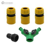 Gambar MUCIAKIE 1PC Garden Hose Connecter 1/2'' 3-Way Tubing Adaptor with Shut Off Garden Water Irrigation Splitter 16mm Tubing Fitting dari platonic love undefined 4 Tokopedia