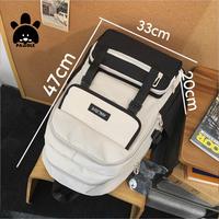 Gambar Tas Ransel / Tas sekolah remaja SMP / SMA - Full Hitam dari Paw Pawdle undefined 4 Tokopedia