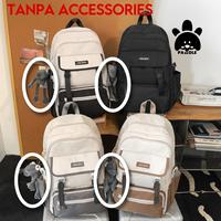 Gambar Tas Ransel / Tas sekolah remaja SMP / SMA - Full Hitam dari Paw Pawdle undefined 2 Tokopedia