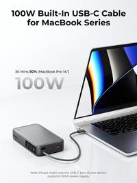 Gambar AUKEY PB-Y48 Powerbank 20000mAh 100W Built In Cable Fast Charging Spark Sling dari Metoocel Solo undefined 2 Tokopedia