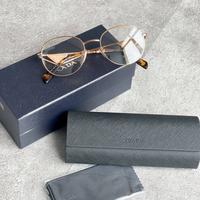 Gambar Kacamata PRD Trian*gle Logo Clear Glasses Rosegold / Havana dari SN STORE - undefined 4 Tokopedia