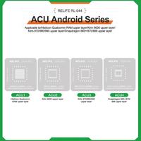 Gambar RELIFE RL-044 35PCS Android CPU Series Chip Planting Tin Steel Stencil Set Tinned BGA Reballing Kits For Qualcomm Snapdragon dari Skyggeflora undefined 4 Tokopedia