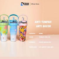 Gambar [MAHOBIN] TUMBLER TAHAN DINGIN AESTHETIC STAINLESS STEEL BOTOL MINUM SUS 304 ANTI KARAT1200ML / 1.2 LITER TAHAN PANAS DAN DINGIN SAMPAI 12 JAM 2 CARA MINUM HANDLE ATAS ANTI SLIP CERAMIC COATING TIDAK LUNTUR COCOK UNTUK DI BAWA KE KANTOR/SEKOLAH TUMBLR - Pink Flower dari DAMAIKA SHOP. undefined 3 Tokopedia