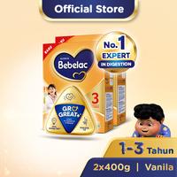 Gambar Paket 2 - Bebelac 3 Vanila Susu Pertumbuhan Bubuk 400 GR dari Bebelac Shop undefined 1 Tokopedia